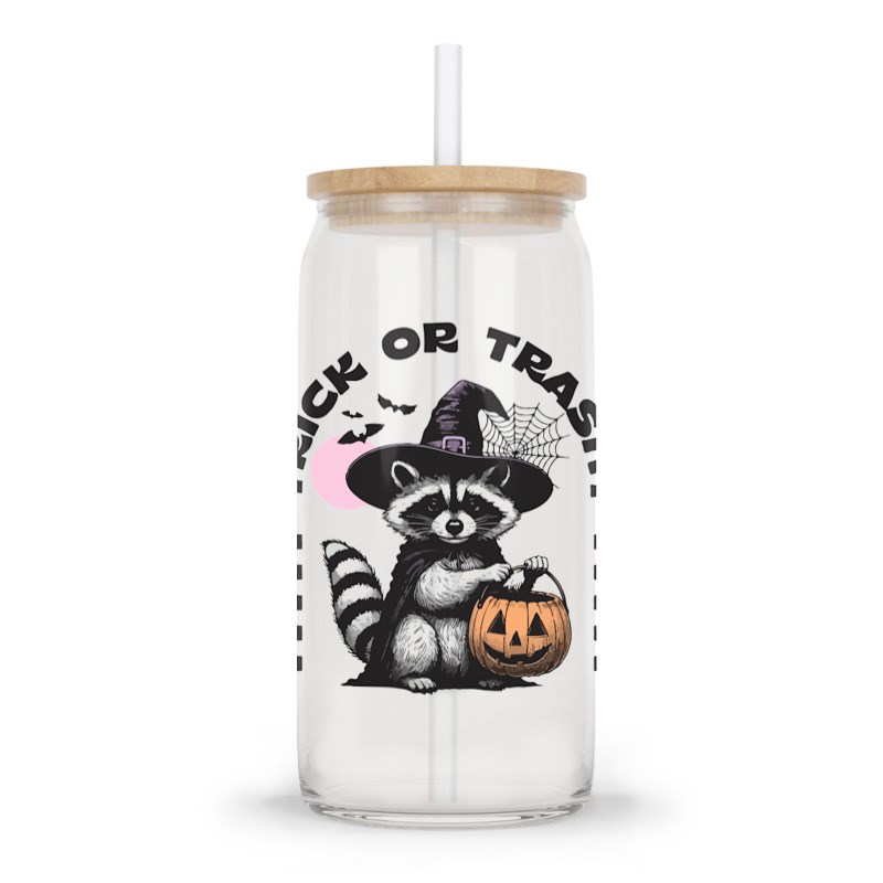 Trick Or Trashy Halloween Glass Tumbler | Artistshot