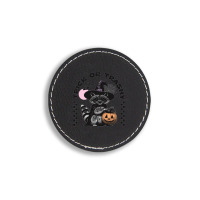 Trick Or Trashy Halloween Round Leatherette Patch | Artistshot