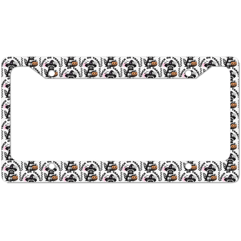 Trick Or Trashy Halloween License Plate Frame | Artistshot