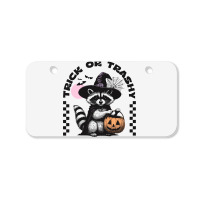 Trick Or Trashy Halloween Bicycle License Plate | Artistshot