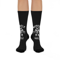 Muscle Hustle Bull Gym Crew Socks | Artistshot