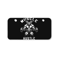 Muscle Hustle Bull Gym Bicycle License Plate | Artistshot