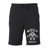 Muscle Hustle Bull Gym Fleece Short | Artistshot