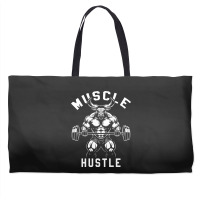 Muscle Hustle Bull Gym Weekender Totes | Artistshot