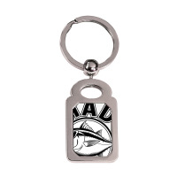 Quotes Mad Tuna Silver Rectangle Keychain | Artistshot