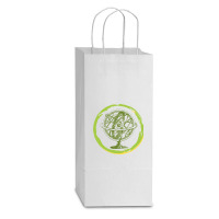 Armillary Sphere Double Wine Paper Bag - 6 1/2 X 3 1/2 X 12 3/8 | Artistshot