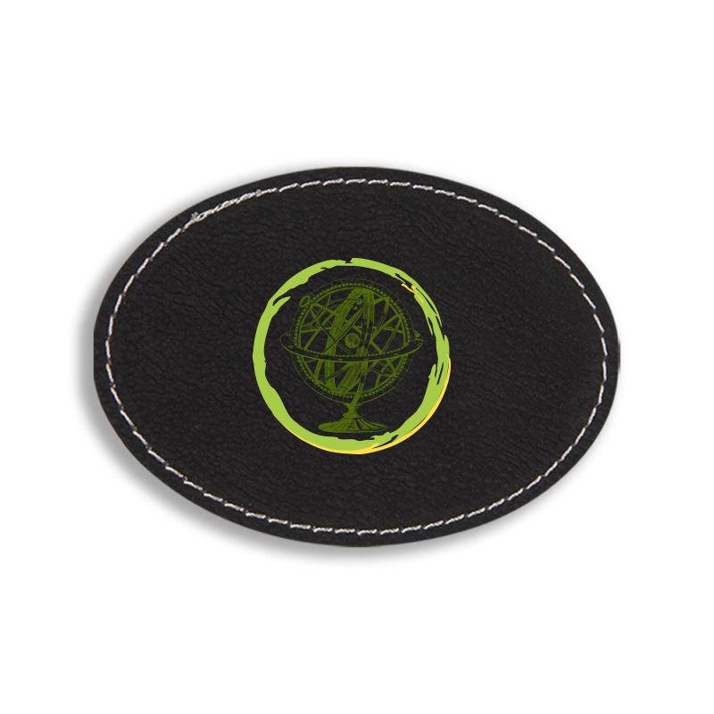 Armillary Sphere Oval Leatherette Patch | Artistshot