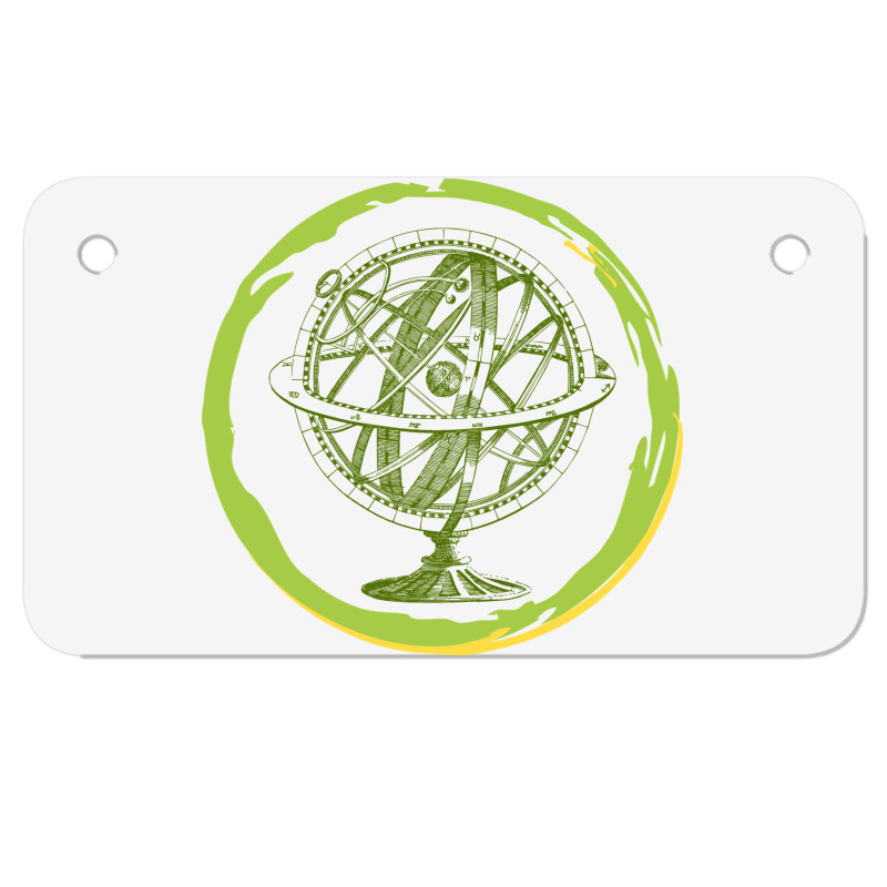 Armillary Sphere Motorcycle License Plate | Artistshot