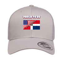 Proud To Be Dominican And American Flag July 4th Retro Trucker Cap | Artistshot