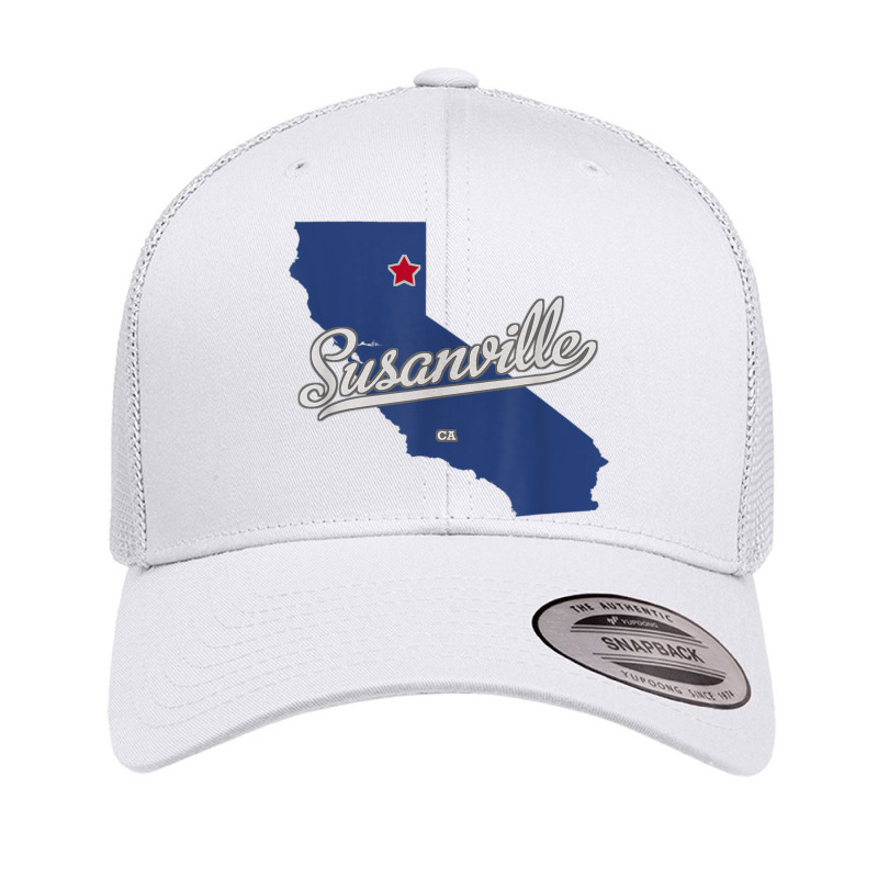 Susanville California Ca Map Retro Trucker Cap by Renew | Artistshot