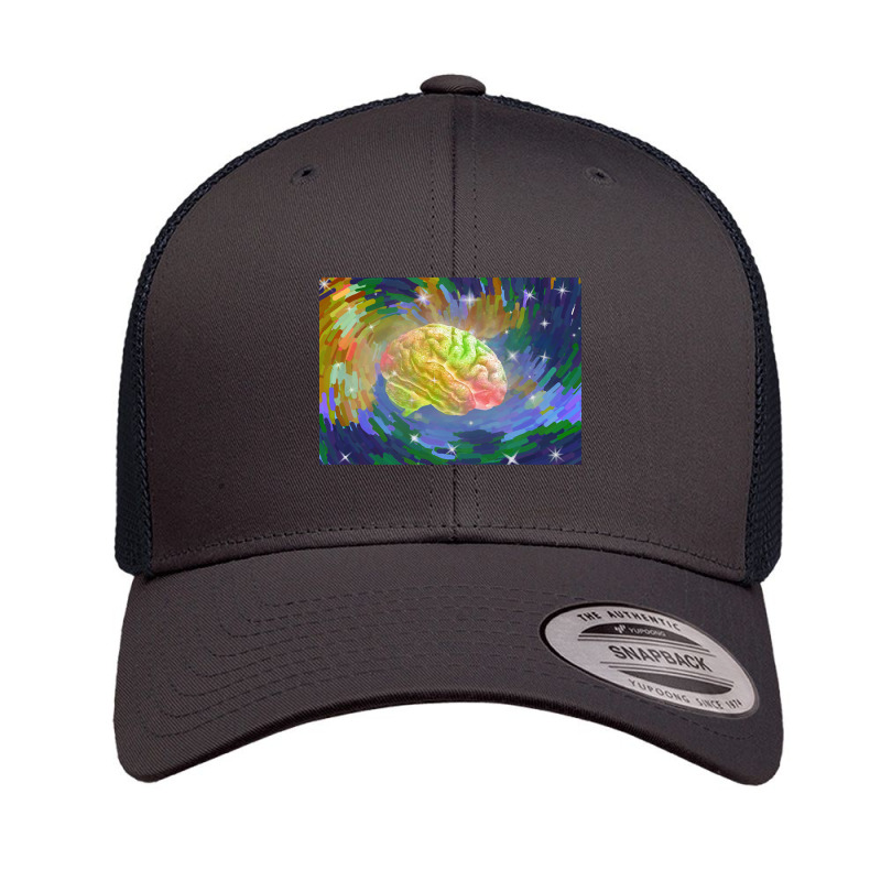 Psychedelic Brain, Psychedelic Brain Vintage, Psychedelic Brain Art, P Retro Trucker Cap by cm-arts | Artistshot