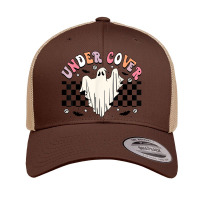 Under Cover Retro Hippie Funny Halloween Costume Cute Ghost Retro Trucker Cap | Artistshot