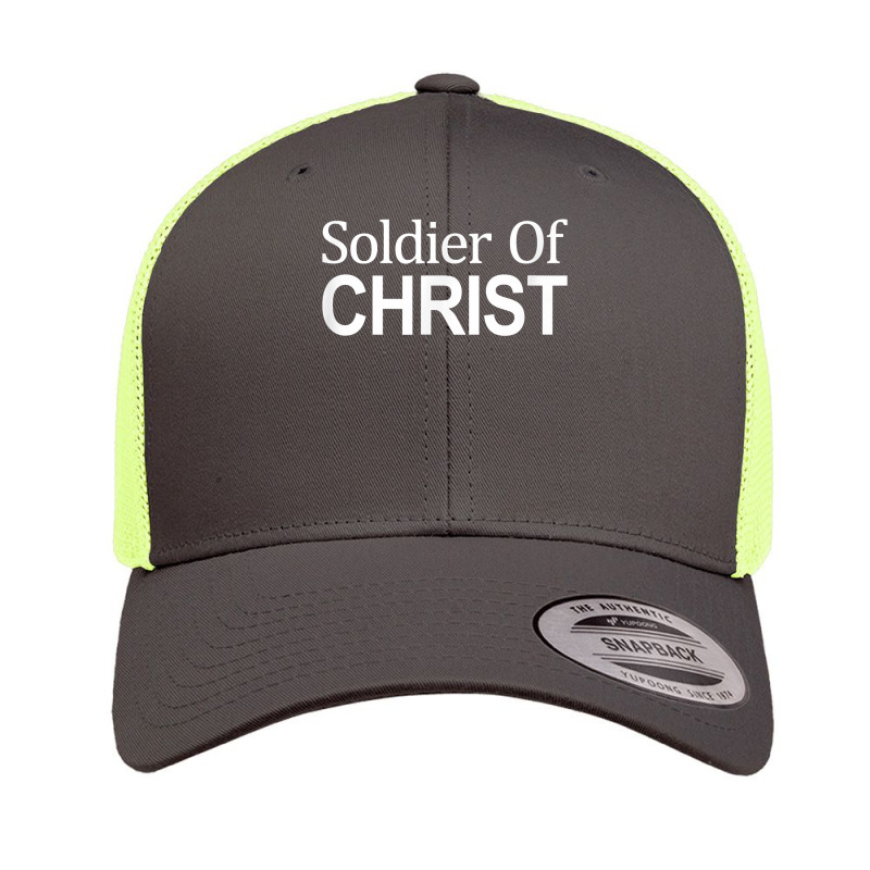 Soldier Of Christ   T Shirt Retro Trucker Cap | Artistshot