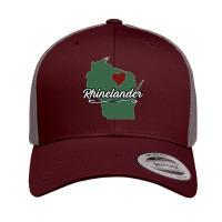 Rhinelander Wisconsin  Wi Usa City State Souvenir   Graphic Pullover H Retro Trucker Cap | Artistshot