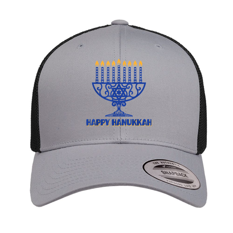 Menorah Happy Hanukkah Chanukah Jewish Holiday Menorah T Shirt Retro Trucker Cap | Artistshot