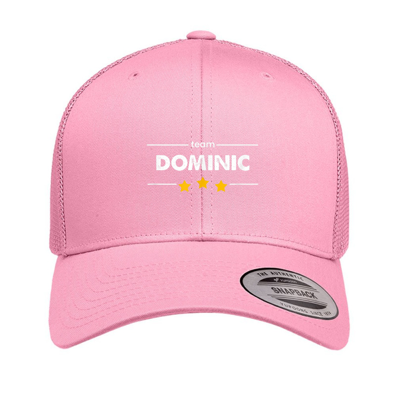 Family Name Surname Or First Name  Team Dominic T Shirt Retro Trucker Cap by cm-arts | Artistshot