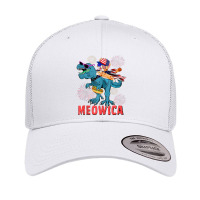 4h Of July Meowica Ca Riding Rex Dinosaur Usa Flag Boys Retro Trucker Cap | Artistshot