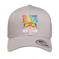 Today Not Jesus Satan Goat Satanic Rainbow Satanism Gift T Shirt Retro Trucker Cap | Artistshot