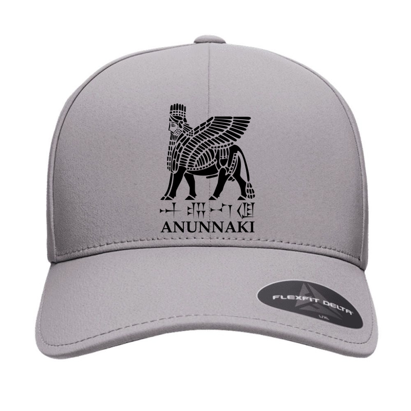 Anunnaki, Lamassu, Cuneiform Text, (blackwhite) Seamless Cap by cm-arts | Artistshot