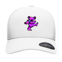 Pink Grateful Dancing Hippie Classic Rock Dead Bear Seamless Cap | Artistshot