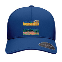 Famous Paintings T  Shirt Van Gogh Vs Claude Monet Impressionist Maste Seamless Cap | Artistshot