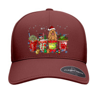 English Cocker Spaniel Iced Latte Snowmen Sweets Snow Seamless Cap | Artistshot