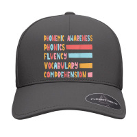 Phonemic Awareness Phonics Fluency Vocabulary Comprehension Seamless Cap | Artistshot