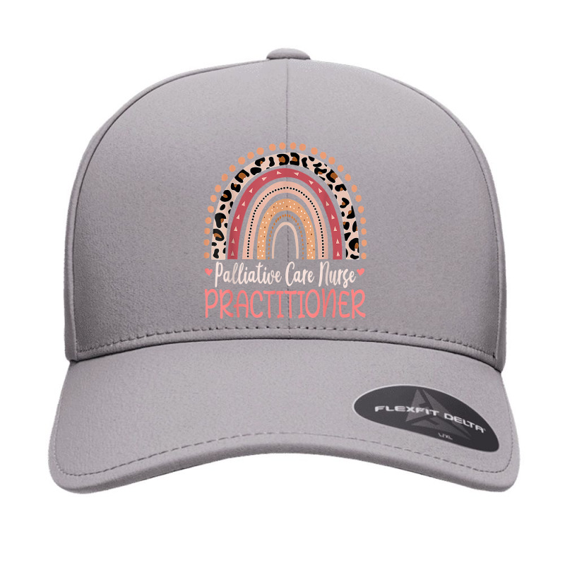 Palliative Care Nurse Practitioner Leopard Rainbow Seamless Cap | Artistshot