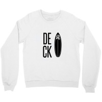 Deck– The Top Surface Of A Surfboard Crewneck Sweatshirt | Artistshot