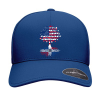 American Flag With Dominican Republic Seamless Cap | Artistshot