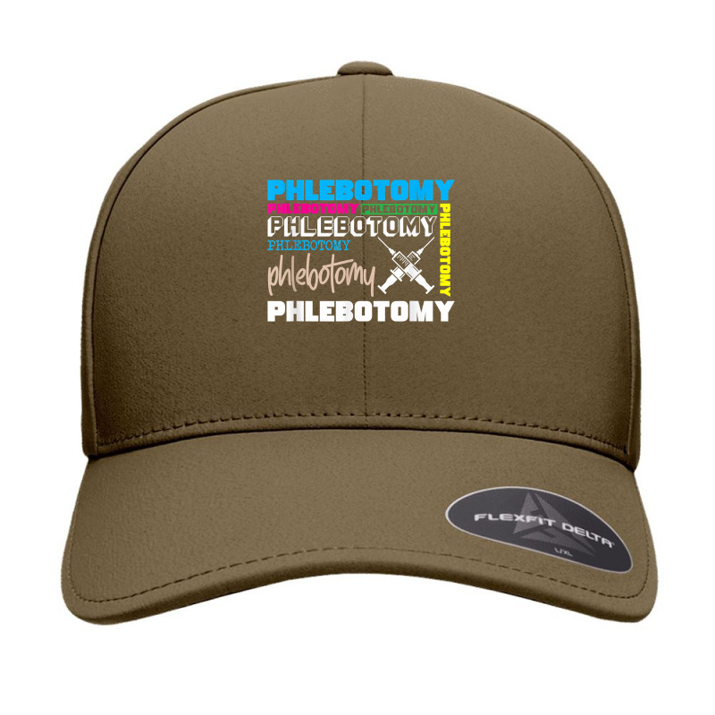 Syringe Phlebotomy Phlebotomist Veins Blood Donor Gift Seamless Cap | Artistshot