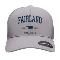 Fairland Oklahoma Ok Vintage Athletic Navy Sports Design Seamless Cap | Artistshot