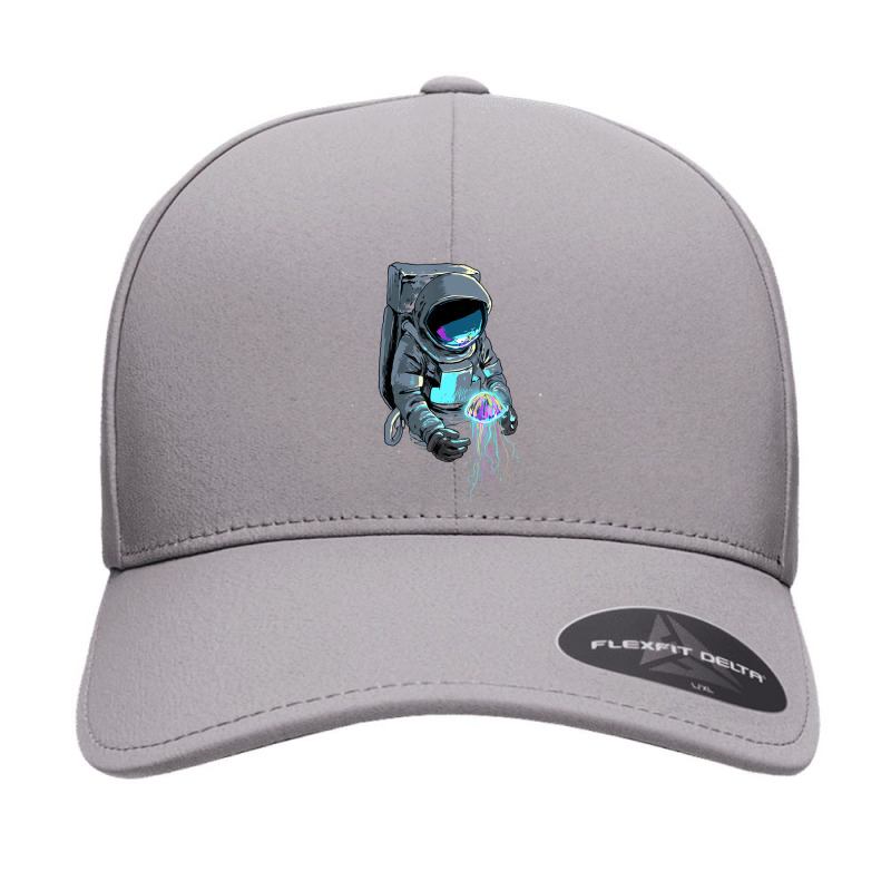 Space Jelly Fish Astronaut Science Galaxy Spaceman Cosmonaut Seamless Cap | Artistshot