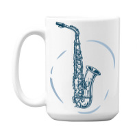 Saxophone 15 Oz Coffee Mug | Artistshot