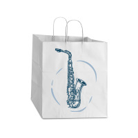 Saxophone Take Out Paper Bag - 14 X 10 X 15 1/2 | Artistshot