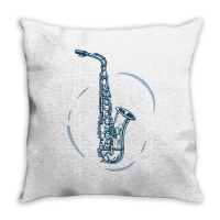 Saxophone Throw Pillow | Artistshot