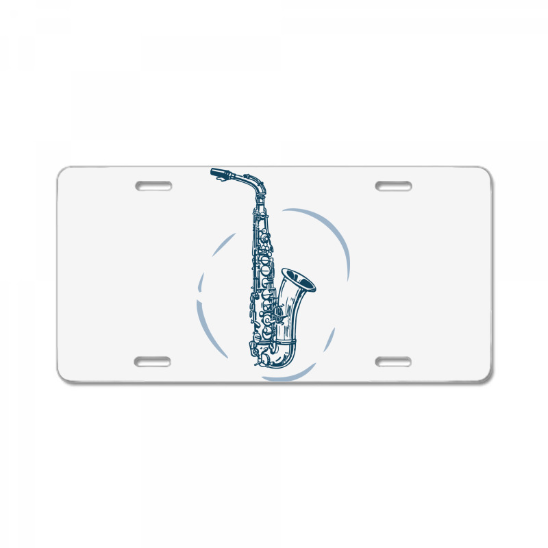 Saxophone License Plate | Artistshot