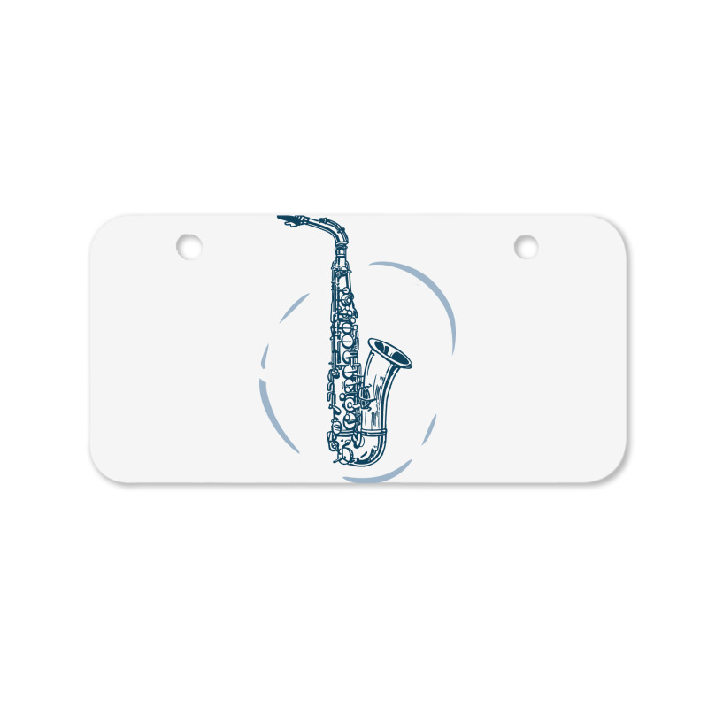 Saxophone Bicycle License Plate | Artistshot