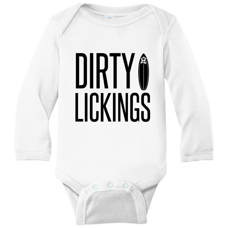 Dirty Lickings Long Sleeve Baby Bodysuit | Artistshot