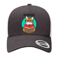 Curious Cats Visit The Library Yupoong Trucker Cap | Artistshot