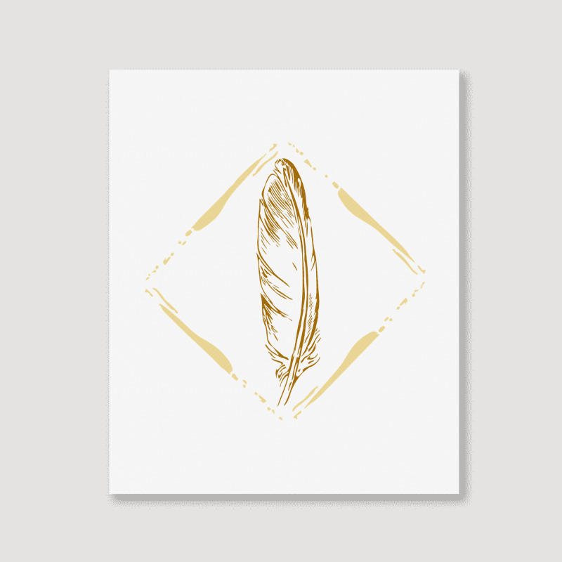 Feather Portrait Canvas Print | Artistshot