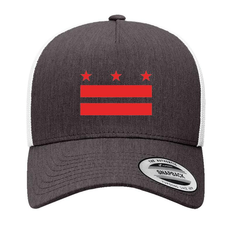 The District Of Columbia Flag (red)   Washington D.c. Pullover Hoodie Yupoong Trucker Cap by Anitabostic | Artistshot