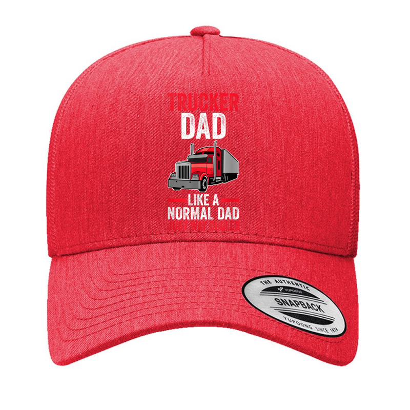 Mens Truck Driver Trucks Dad Father Trucker Yupoong Trucker Cap by Queenie | Artistshot