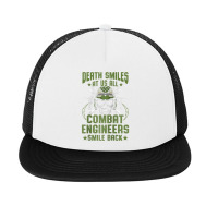 Combat Engineer Usa Military Sapper Raglan Baseball Tee Foam Snapback Hat | Artistshot