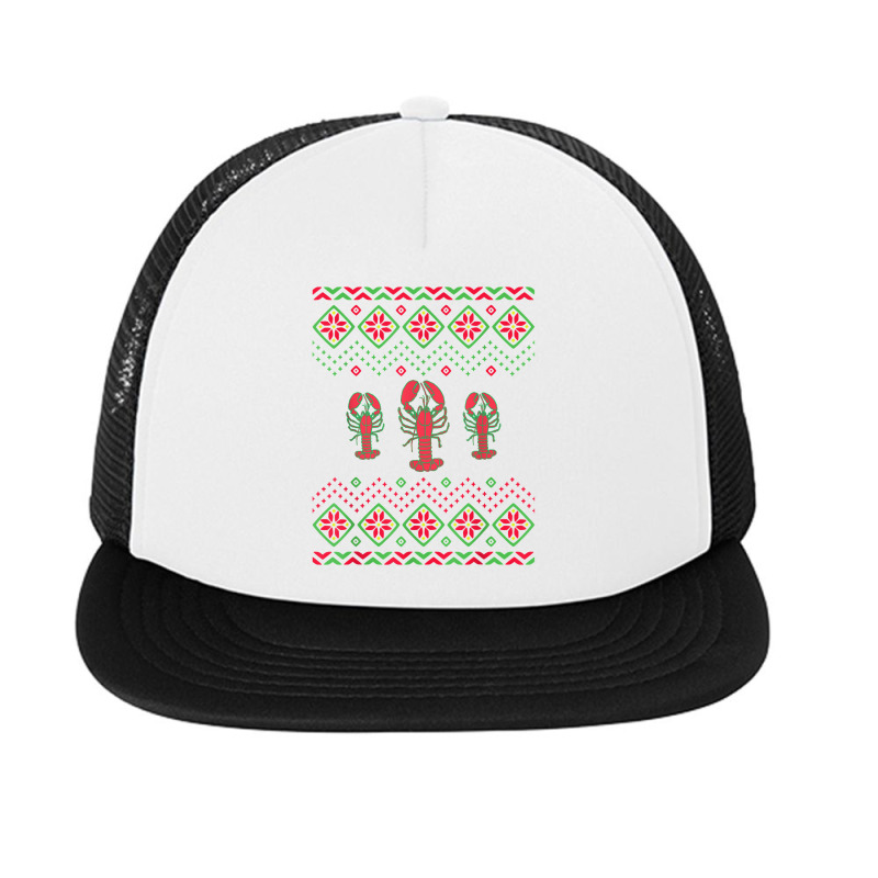 Christmas Crustacean Core Lobster T Shirt Foam Snapback Hat | Artistshot