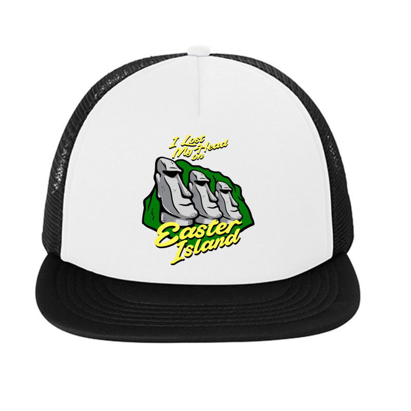 I Lost My Head On Easter Island Foam Snapback Hat | Artistshot