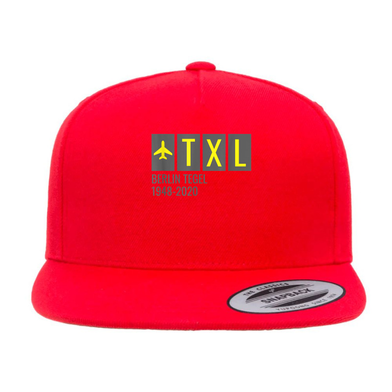 Txl Berlin Tegel Germany Airport Code T Shirt 5 Panel Snapback Cap | Artistshot