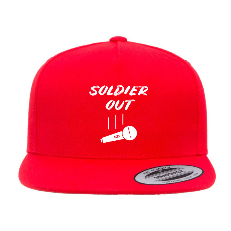 Retired Veteran Soldier Out Retirement Military Mic Drop Pullover Hood 5 Panel Snapback Cap | Artistshot