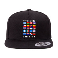 All Latin American Flags Countries Viva Latino America Tee T Shirt 5 Panel Snapback Cap | Artistshot