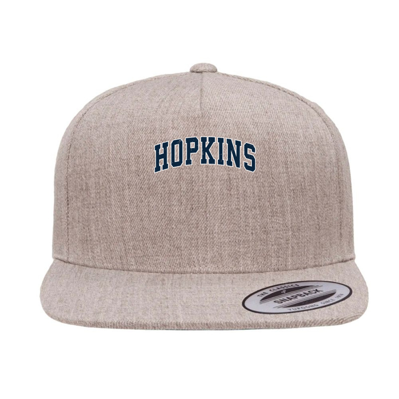 Hopkins Minnesota Mn Vintage Sports Design Navy Design Long Sleeve T S 5 Panel Snapback Cap | Artistshot